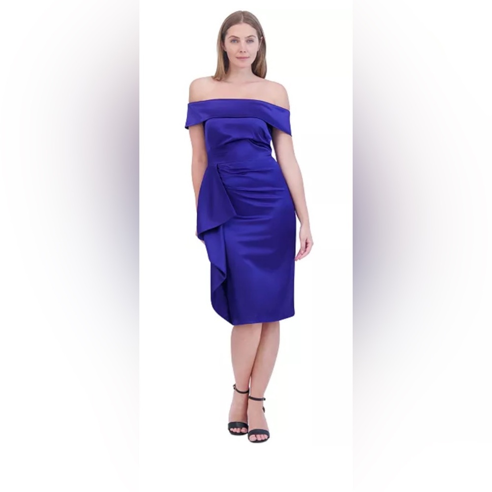 Eliza J
Women's Off-The Shoulder Draped Sheath Dress